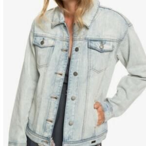 ROXY Women's MIDNIGHT DRIVE Jean Jacket size XS